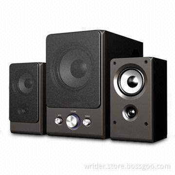 2.1CH Computer Multimedia Speakers with RMS 15W and 2 x 3W Total Output Power